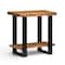 Alaterre Furniture Alpine Natural Live Edge Wood End Table AWAA0120 - alternate 1